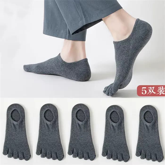 Chaussettes anti-friction à cinq doigts pour hommes, chaussettes de sport invisibles pour hommes, ch