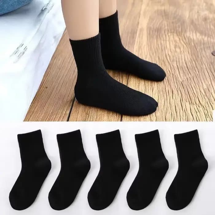 5 paires/couleur Pure doux respirant coton enfants chaussettes d'école filles garçons décontracté gr