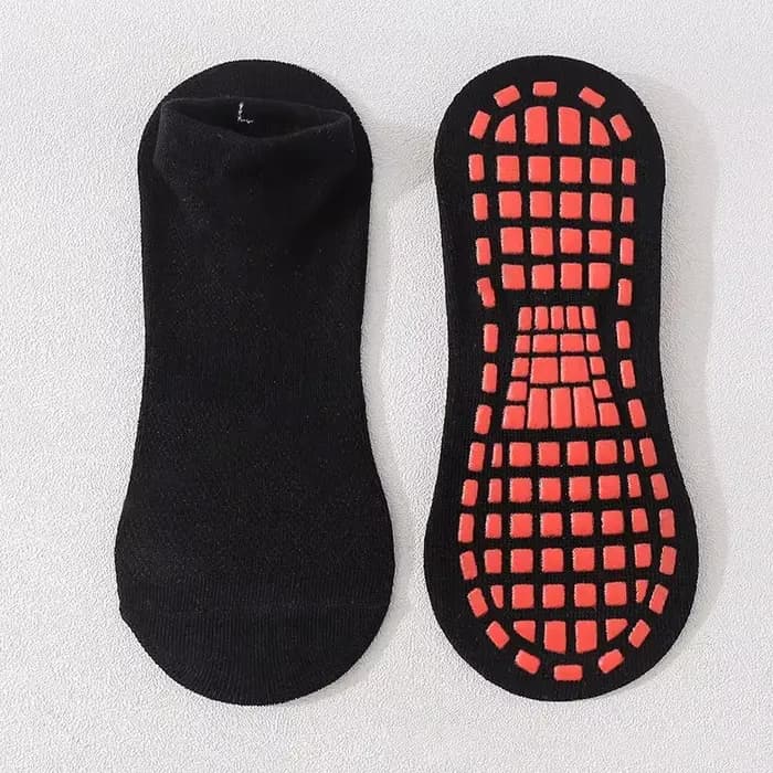 Chaussettes antidérapantes pour enfants et adultes, chaussettes courtes respirantes en coton pour Tr