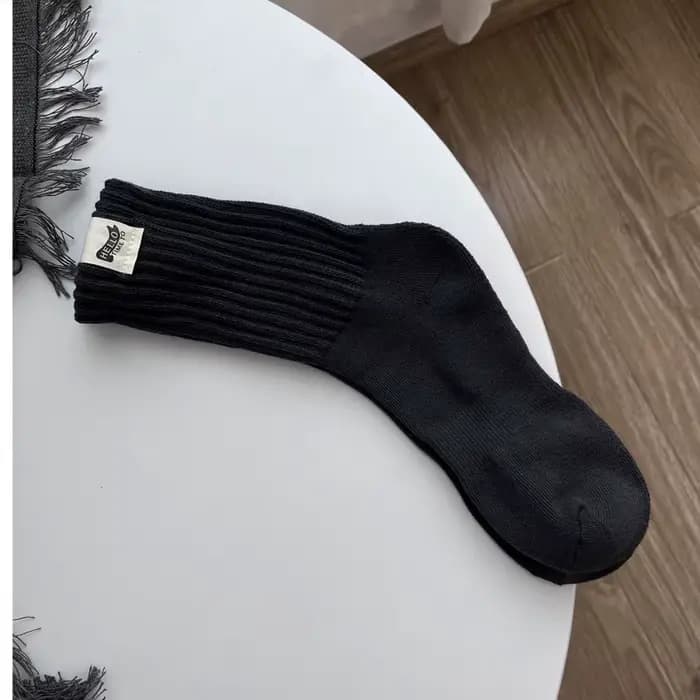 Chaussettes mi-tube en coton avec étiquette de gril pour hommes, chaussettes de sport chaudes, bas I