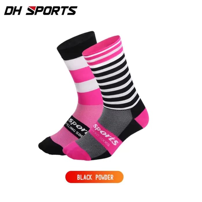 DH SPORTS chaussettes de cyclisme professionnelles meilleur funky respirant mèche route vélo Sport C