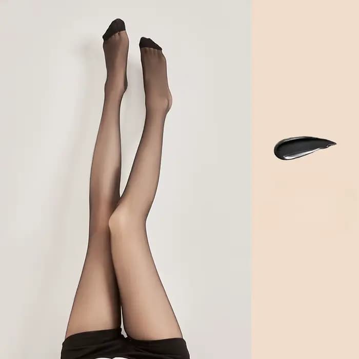 Collants couleur peau été résistant aux déchirures Anti-noyau crochet fil collants bas noirs respira