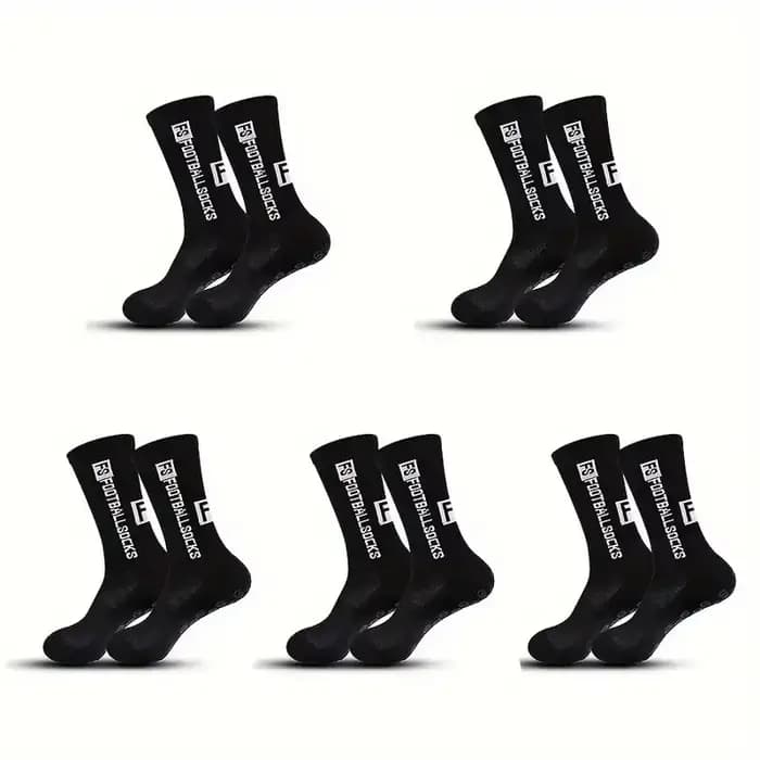 5 paires de chaussettes de Football antidérapantes, respirantes, résistantes à l'usure, pour Sports