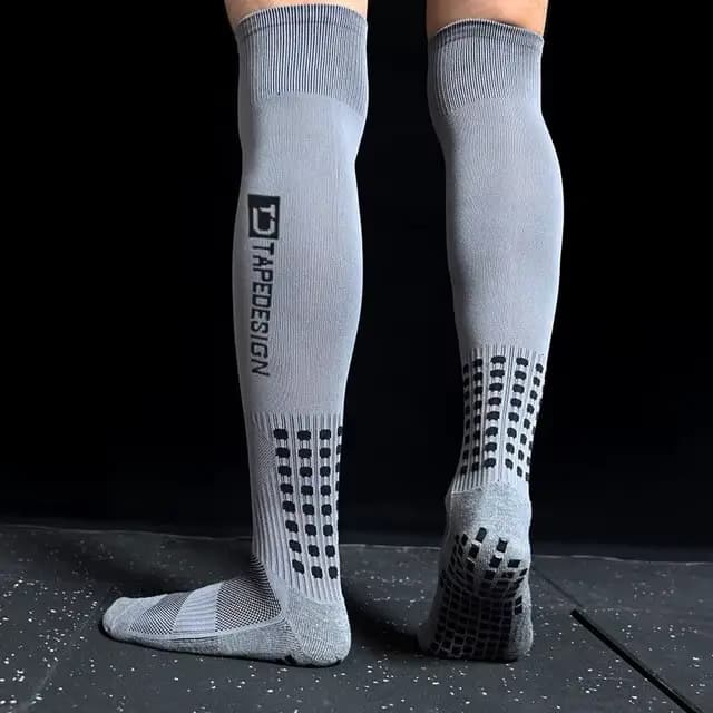 Chaussettes de Football antidérapantes et respirantes pour hommes, bas de serviette haut, cyclisme,