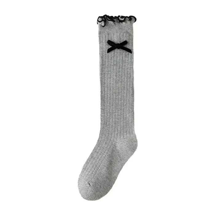 Chaussette Chic et Simple en Coton pour Enfant Fille, 1 Paire, à la Mode, avec Nministériels d à Vol