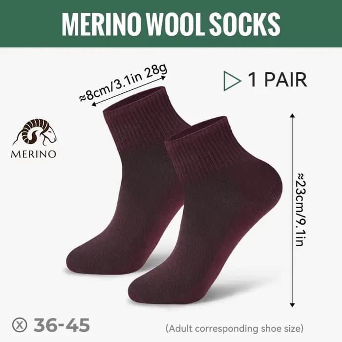 WRELS 1/2/3 paires de chaussettes en laine mérinos chaussettes de randonnée respirantes pour hommes