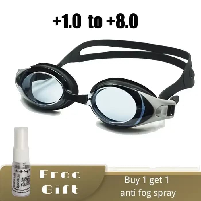 Lunettes de natation presbytes pour adultes – Protection UV antibuée, silicone confortable, lunettes