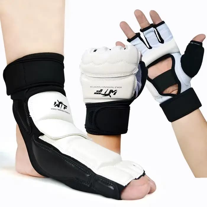 Gants de pied en cuir pour taekwondo, anneau de Rotterdam, protection de rinçage de karaté, équipeme