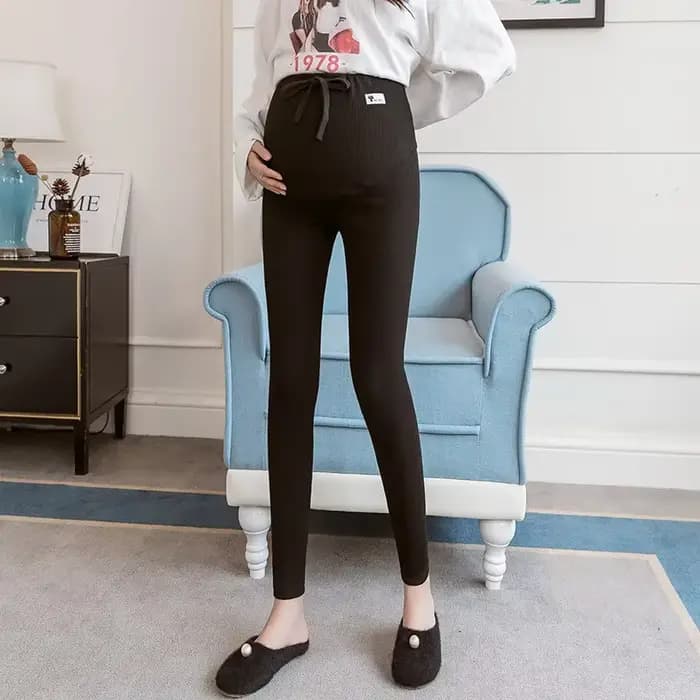 Femme enceinte réglable grande taille Leggings nouveau pantalon de maternité grossesse mince doux co