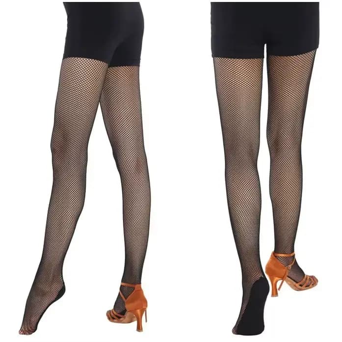 Collants en maille dure pour femmes, grande taille, semelle antidérapante, bas en résille de danse l