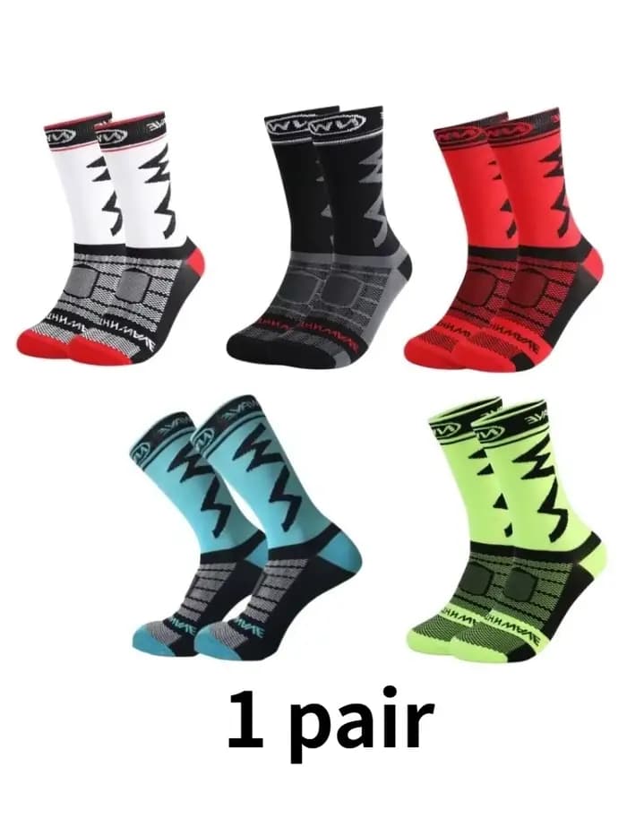 1/5 paires de chaussettes athlétiques respirantes de haute qualité pour la course à pied, le cyclism