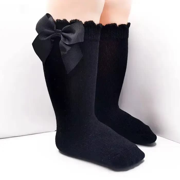 Chaussettes d'automne pour bébés filles de 0 à 5 ans, chaussettes de noël en coton rouge avec gros n