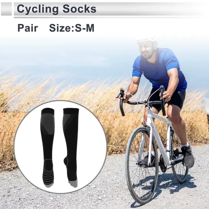 X Autohaux chaussettes de cyclisme respirant absorbant la sueur chaussettes de vélo en plein air gri