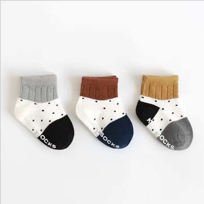 Chaussettes Antidérapantes Courtes en Coton pour Nouveau-Né Garçon et Fille, Accessoires Chauds et M