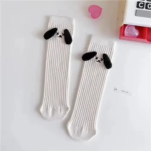 Chaussettes en coton de dessin animé pour filles et femmes, douces et mignonnes, taille unique, long