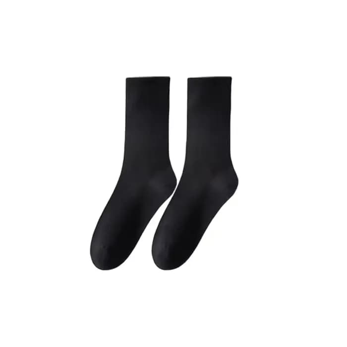 Chaussettes de sport montantes noires et blanches, chaussettes antidérapantes en coton, chaussettes