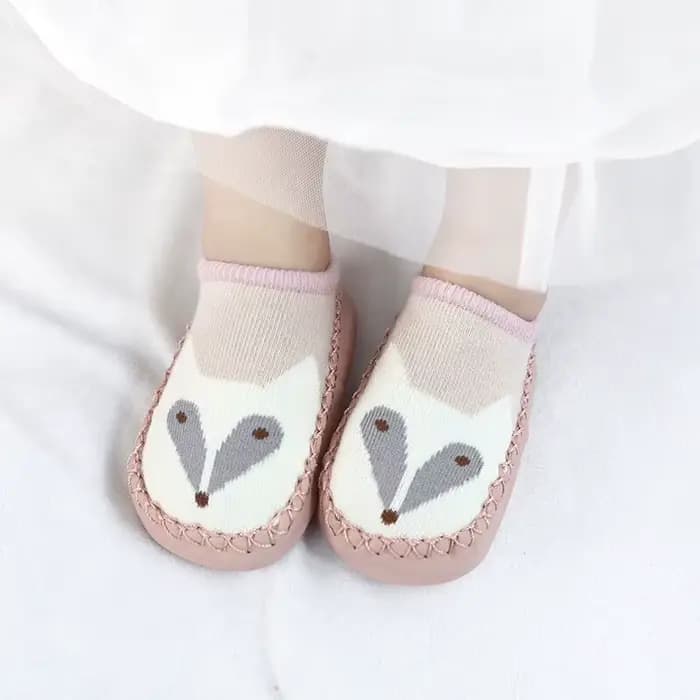 Chaussettes pour bébé, pantoufles avec semelles en caoutchouc, pour fille et garçon, nouveau-né, cha