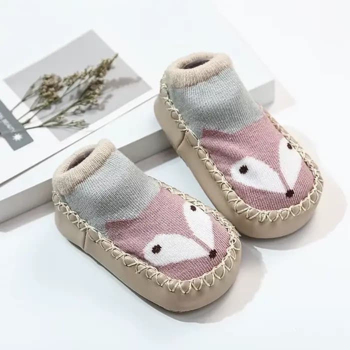 Chaussettes pour bébé, pantoufles avec semelles en caoutchouc, pour fille et garçon, nouveau-né, cha