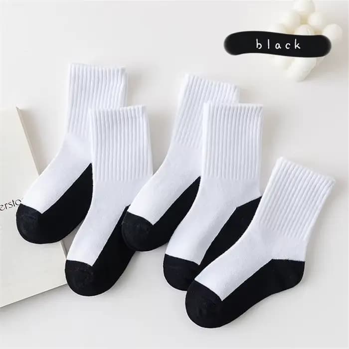 5 paires Printemps Automne Les enfants Coton Chaussettes Fille Garçon Bébé Gardez au chaud Doux et d