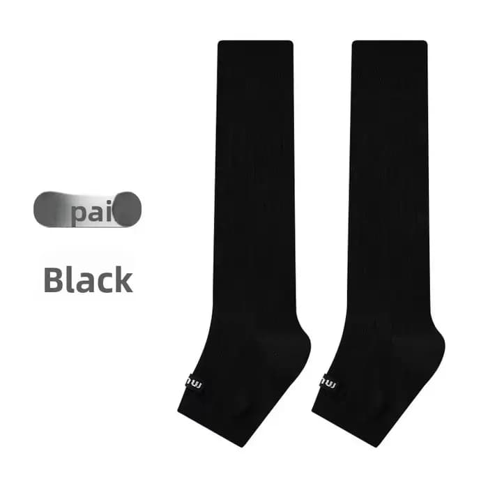Chaussettes mi-longues Style Mary Jane pour femmes, chauffe-jambes à motif de lettres, bas confortab