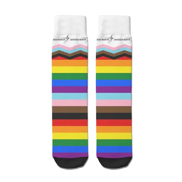 Lockheed Martin Gay Rride LGBT chaussettes droites hommes femmes hiver bas Polyester Harajuku