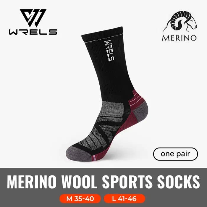 WRELS 1/2/3 chaussettes en laine mérinos thermique chaud équipage hiver botte chaussette évacuation