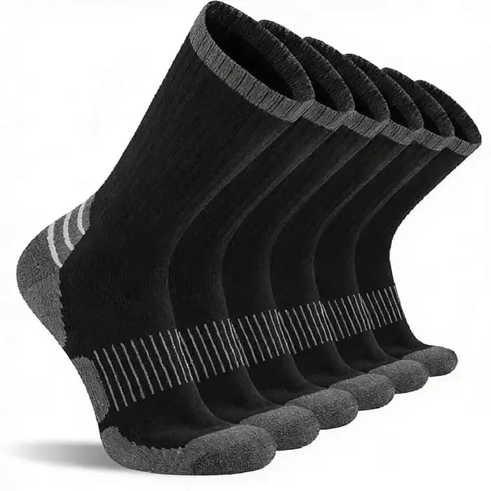 Chaussettes pour hommes, chaussettes de travail robustes, respirantes, rembourrées, 3 paires