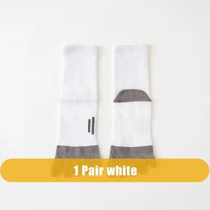 Chaussettes de Sport à cinq doigts pour hommes, courtes, en coton, Compression, absorbant la sueur,