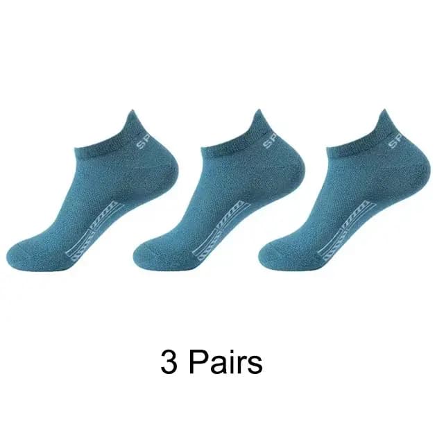 3 paires de chaussettes en coton biologique pour hommes, chaussettes de sport en maille respirante,