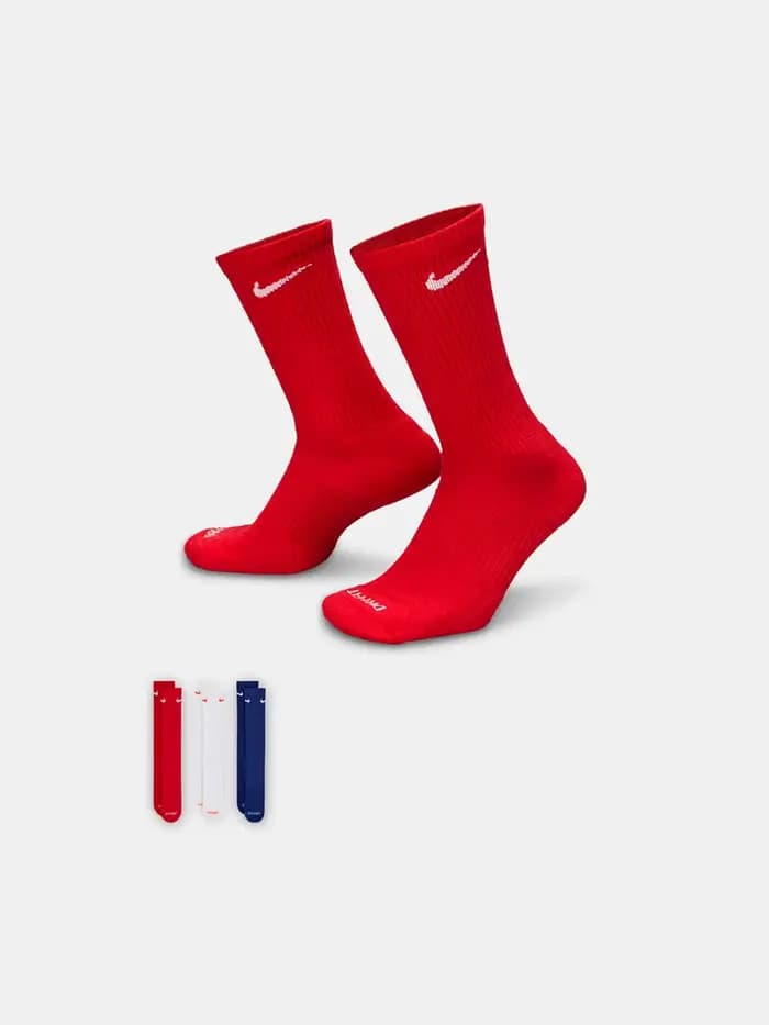 Chaussettes décontractées Nike U NKEVERYDAYPLUSCUSHCREW pour hommes et femmes SX6888-996