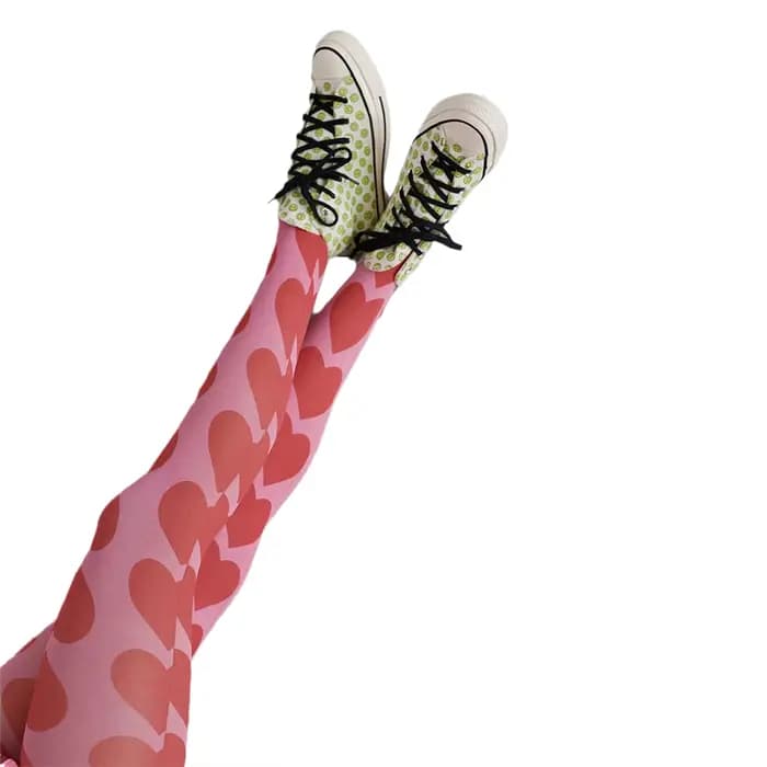 Dames été automne collants longs femmes filles y2k gothique coeur/floral/nuage/à carreaux imprimé co