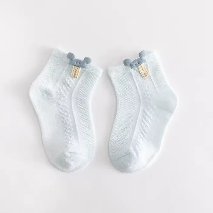 4 paires/lot été bébé maille mince chaussettes dessin animé doux coton nouveau-né chaussette princes