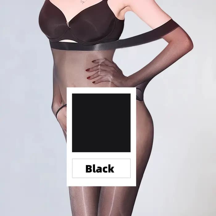 Collants élégants pour femmes, conception d'entrejambe sans couture, bonneterie extensible, huile de