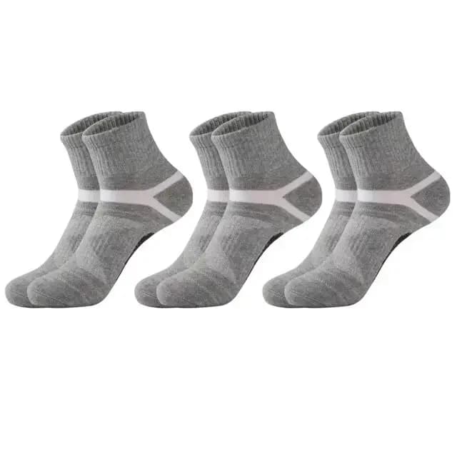 3 paires de chaussettes pour hommes randonnée noir sport basket-ball chaussettes décontracté doux co
