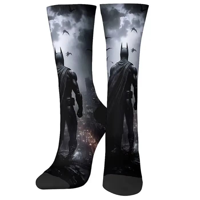 Chaussettes confortables et respirantes pour hommes, style hip hop de rue, héros de dessin animé de