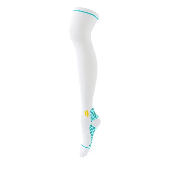 Chaussettes de sport de compression allongées pour hommes et femmes, pour course à pied, fitness, ra