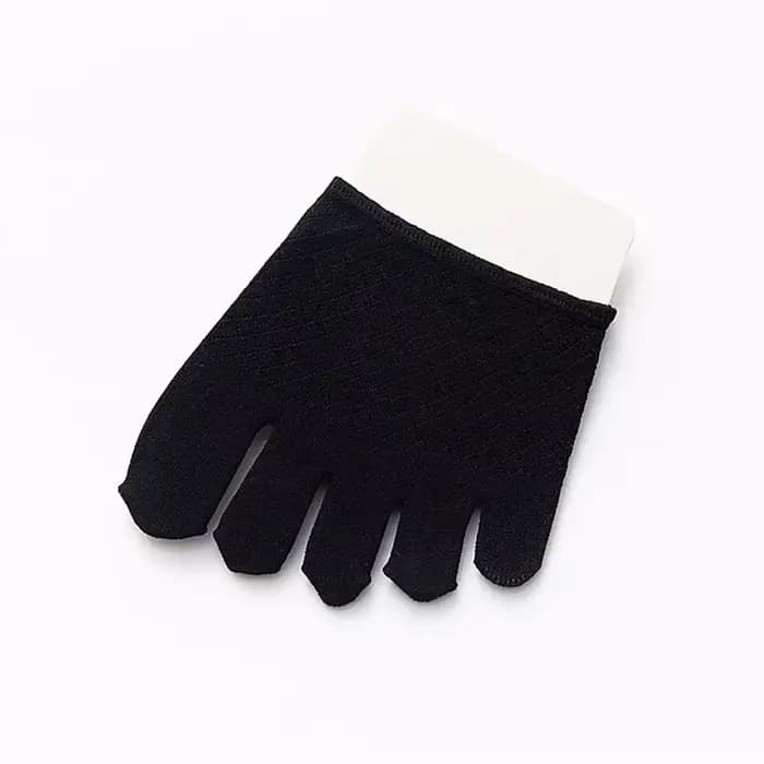 Chaussettes d'été invisibles en coton pour femmes, demi-l'hypothèse, 5 doigts, talon haut fin, pied