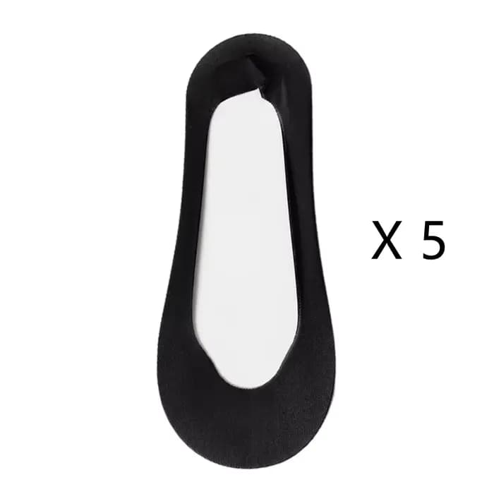 5 paires/lot femme chaussettes nouvel été ultra-mince couleur unie Invisible sans spectacle chausset