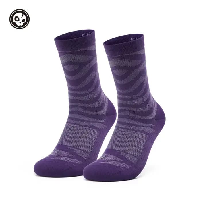 VELONUTS Chaussettes de cyclisme respirantes antibactériennes élastiques montantes au-dessus du geno