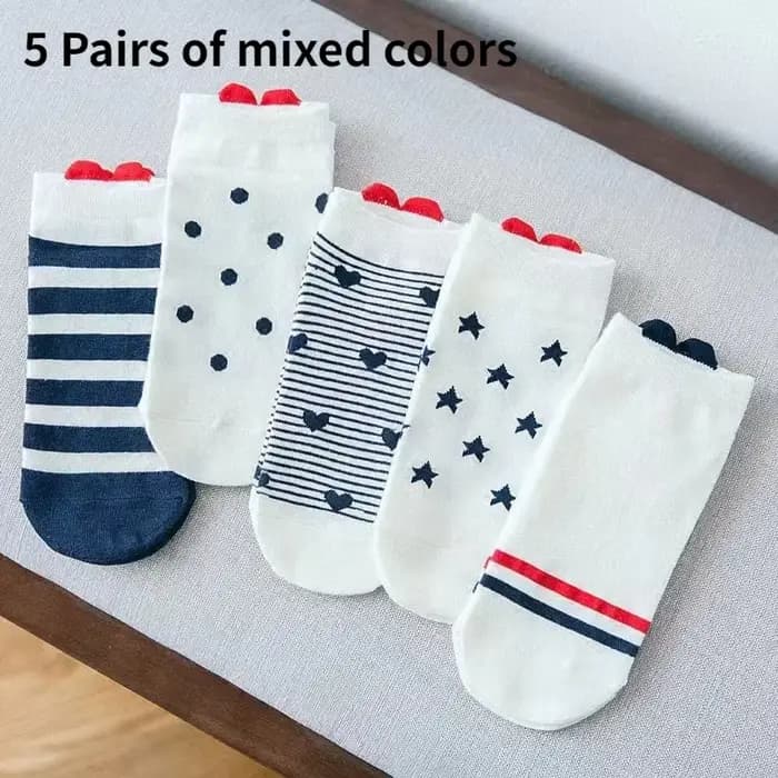 5/10 paires de chaussettes courtes pour femmes avec adorables talons en forme de cœur 3D !