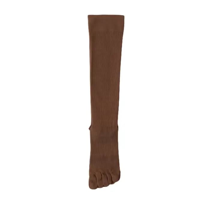 1 paire de chaussettes hautes en coton pour femmes, couleur unie, Anti-odeur et Absorption de la sue