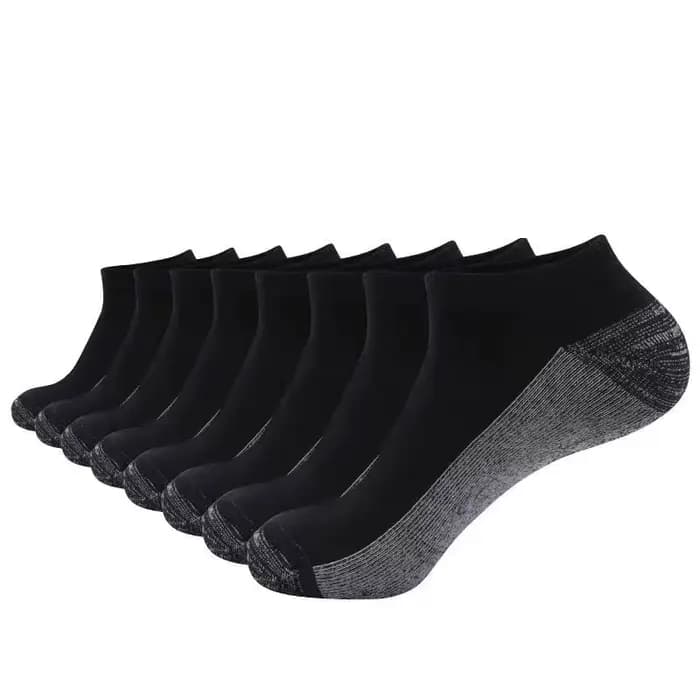 Chaussettes bateau invisibles pour hommes, chaussettes de sport respirantes en coton, talon épaissi,