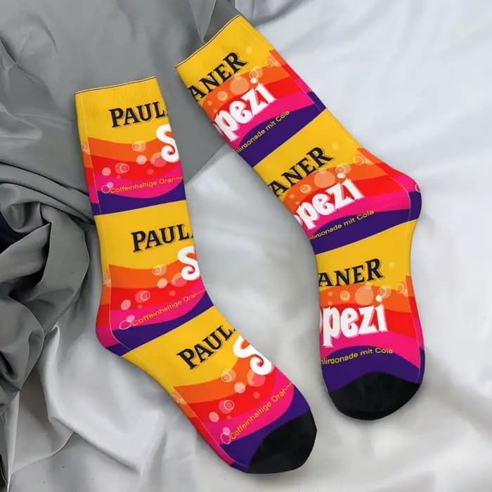 Spezis-Chaussettes Antidérapantes avec Logo pour Homme, Confortables et Amusantes, Design d'Escalade