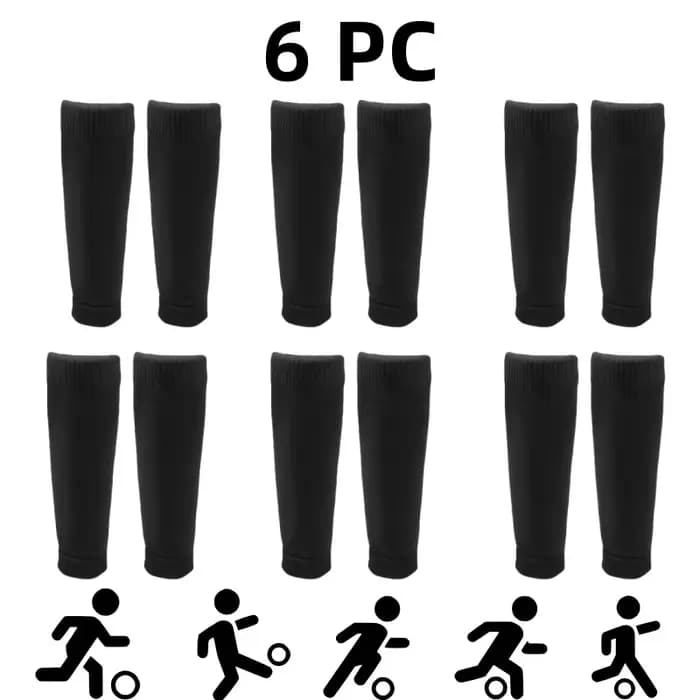 6 paires de chaussettes de Football, accessoires de Football, attelle de jambe, manches, chaussettes