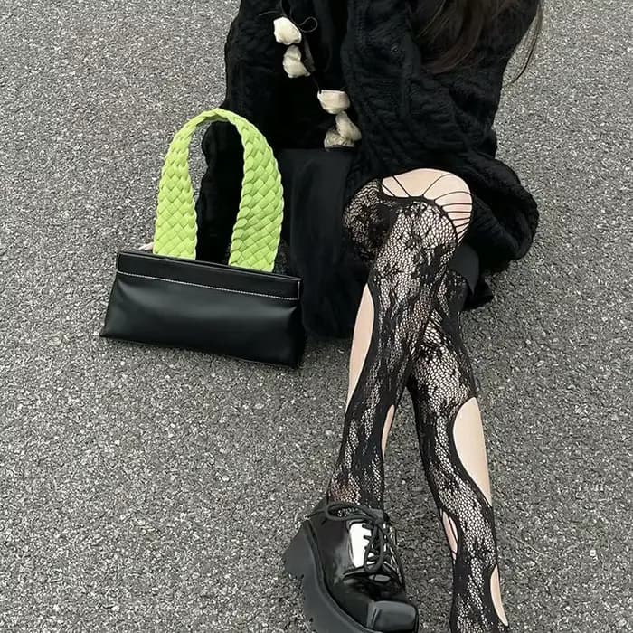 Collants sans pieds pour femmes avec boucle à l'orteil, bas noirs élégants pour le bureau, collants