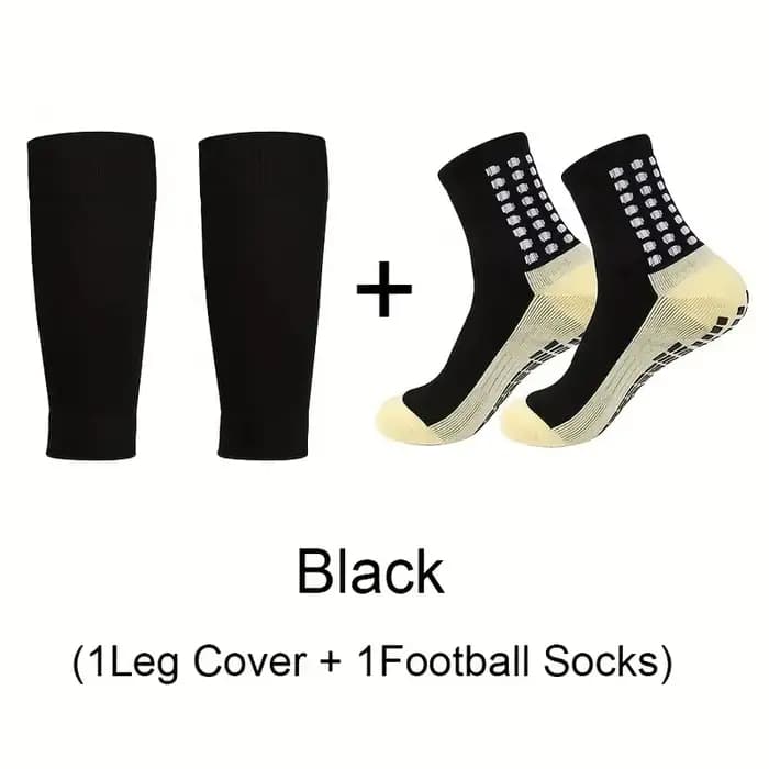 1 ensemble de chaussettes de Football antidérapantes et Anti-friction, bas en Silicone, respirantes,