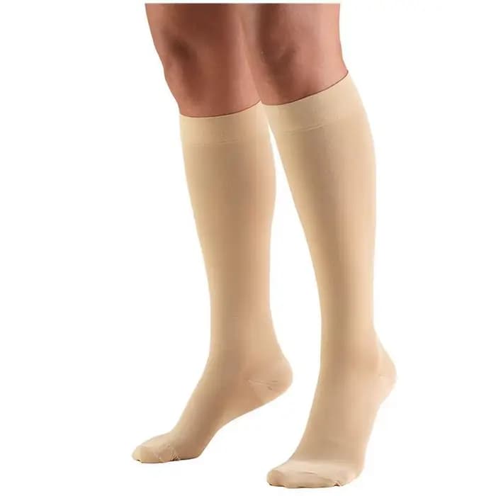 Chaussettes de compression hautes pour femmes et hommes, chaussettes de soutien du mollet, compressi