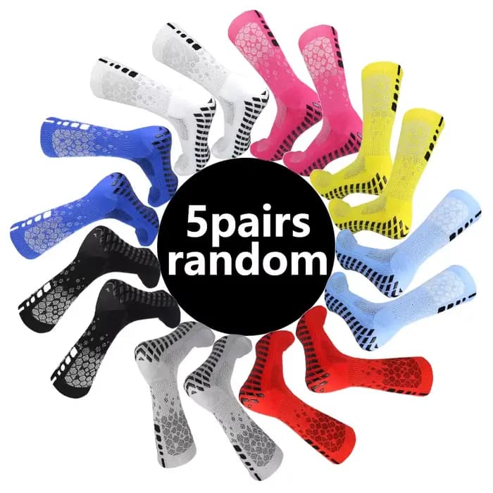5/10 paires de chaussettes de sport mi-tube de couleurs mélangées au hasard avec une haute élasticit