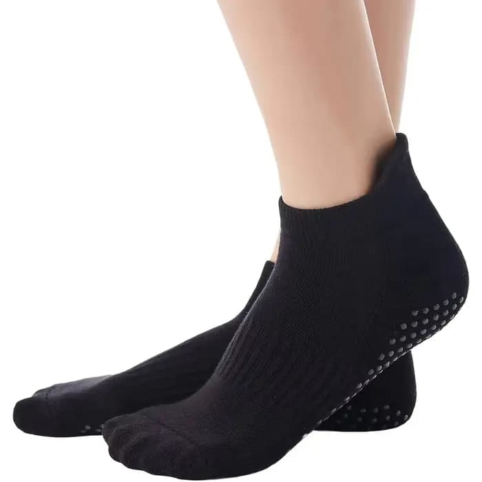 Chaussettes de Yoga antidérapantes pour femmes, respirantes, en coton, pour Fitness, Pilates, entraî