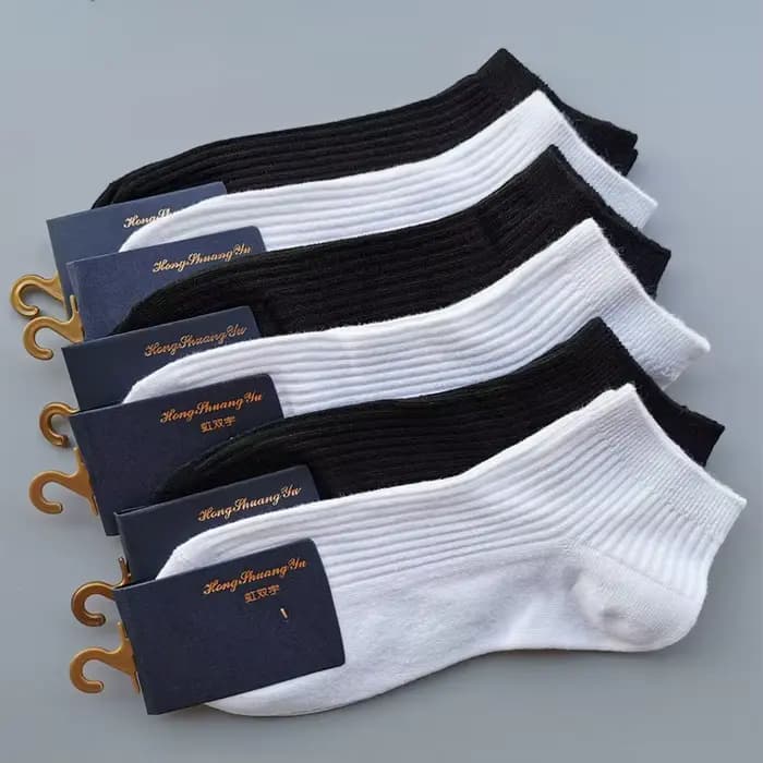 Chaussettes courtes coupe basse unisexes, chaussettes de rinçage, 100 coton, document solide, blanc,